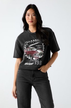 Picture of Boxy Fit T-Shirt - Black