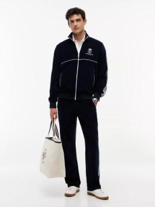 Picture of Monogram Crest Velour Track Pant