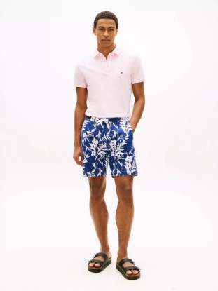 Picture of Regular Fit 7" Floral Cotton-Linen Short