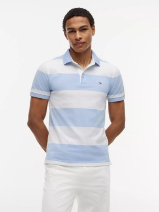 Picture of Slim Fit Rugby Stripe Polo