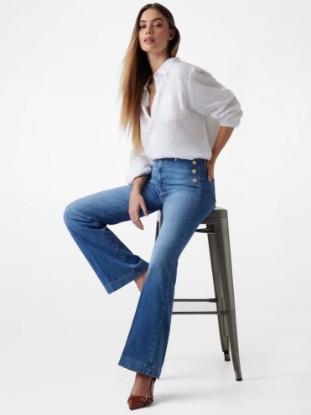 Picture of Eco Faye Sailor Flared Jeans