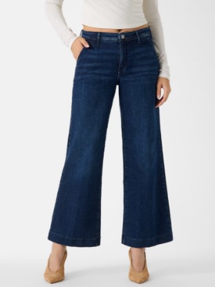 Picture of Eco Zoya Cropped Wide-Leg Jeans