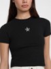 صورة Crewneck Star Crop Tee - Black