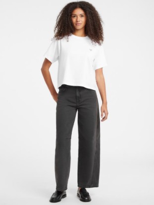 Picture of Boxy Mini Triangle Tee White