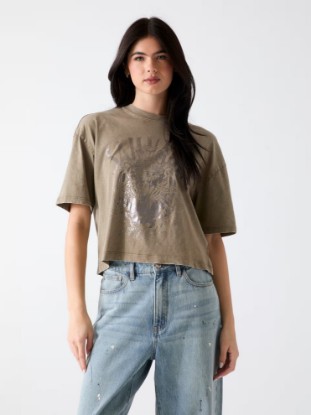 Picture of Foiled boxy t-shirt