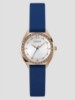 صورة Rose Gold Tone and Blue Analog Watch