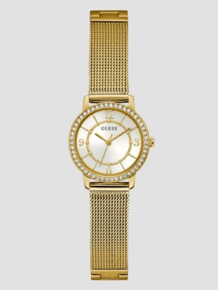 Picture of Gold-Tone Mesh Analog Watch