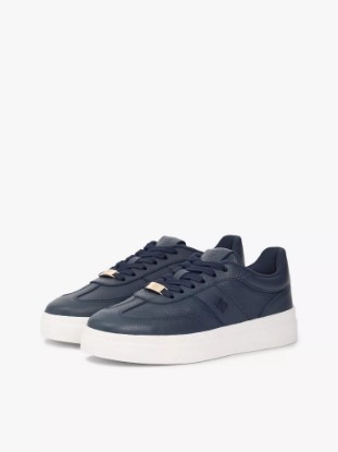 Picture of Pebbled Leather Court Sneaker