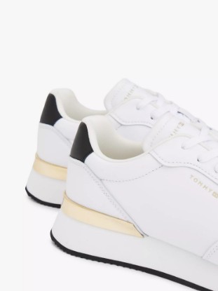 Picture of Metallic Accent Leather Runner Sneaker