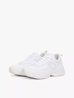 Picture of Mixed-Texture Chunky Leather Sneaker