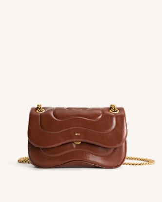 Picture of Tina Quilted Chain Crossbody - Brown