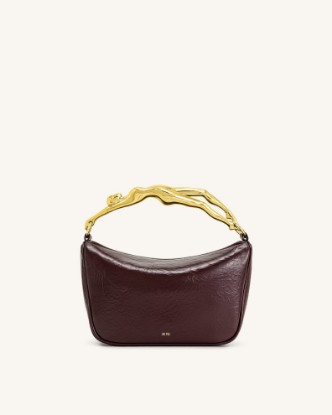 Picture of Jenny Human-shaped Handle Handbag - Deep Burgundy
