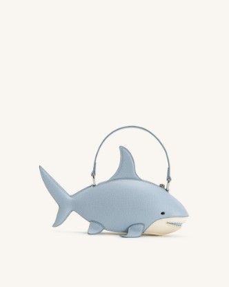 Picture of Nerys Shark Look Top Handle Bag - Light Blue