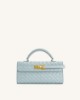 صورة Keyla Weave Texture Top Handle Bag - Blue