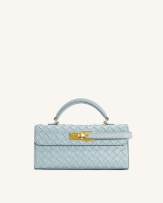 Picture of Keyla Weave Texture Top Handle Bag - Blue