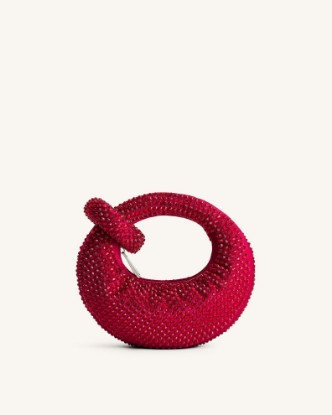 Picture of Abacus Artificial Crystal Mini Top Handle Bag - Red