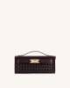 صورة Bria Structured Top Handle Bag - Dark Red