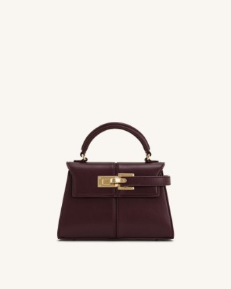 Picture of Elise Top Handle Bag - Deep Burgundy