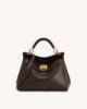 صورة Lucia Classic Top Handbag - Dark Brown
