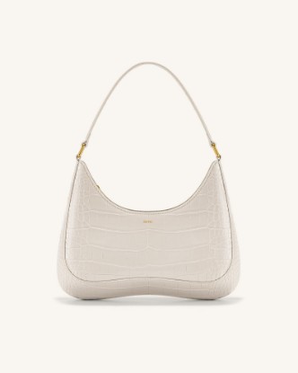 Picture of Ruby Shoulder Bag - White Croc
