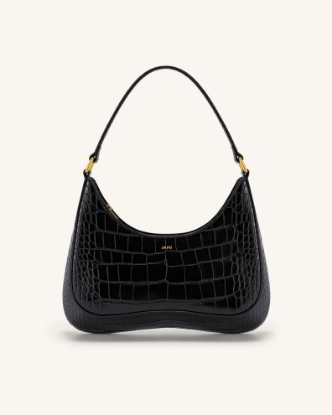 Picture of Ruby Shoulder Bag - Black Croc