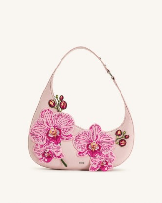 Picture of Harlee Orchid Embroidered Shoulder Bag - Pink