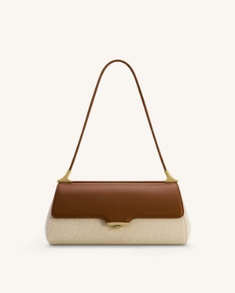 Picture of Eloise Shoulder Bag - Brown Canvas