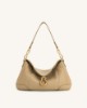 Picture of Jayla Metal Pendant Embellished Shoulder Bag - Khaki