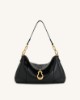 Picture of Jayla Metal Pendant Embellished  Shoulder Bag - Black
