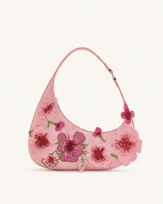 Picture of Harlee Embroidered Shoulder Bag - Pink