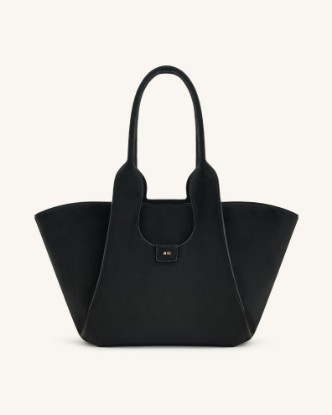 Picture of Cara Faux Suede Tote Bag - Black