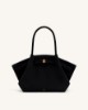 Picture of Hana Medium Faux Suede Tote Bag - Black