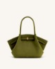صورة Hana Medium Faux Suede Tote Bag - Dark Olive