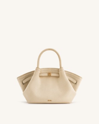 Picture of Hana Mini Faux Suede Tote Bag - Off White