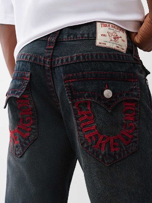 RICKY BIG T EMBROIDERED HORSESHOE STRAIGHT JEAN
