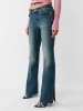 BECCA MID RISE SIDE SLIT HEM BOOTCUT JEAN
