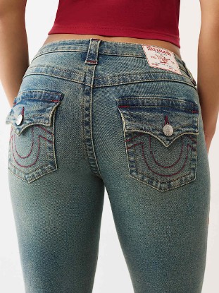 BECCA MID RISE FLAP BOOTCUT JEAN