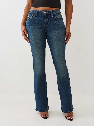 BECCA MID RISE FLAP BOOTCUT JEAN