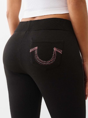 RAINBOW STITCH HORSESHOE BOOTCUT SWEATPANT