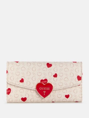 Vivian Heart Logo Slim Clutch