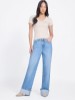 صورة Kienen 90s High Rise Relaxed Wide Cuffed Jeans - Blue