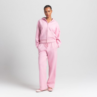 COTTON FLEECE CLASSIC ZIP UP HOODIE | HALITE ON A MODEL FRONT VIEW S | FOCUS: 0.0, 1.0, 0.9