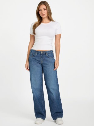 Picture of Maisie Low Rise Baggy Jeans - Blue