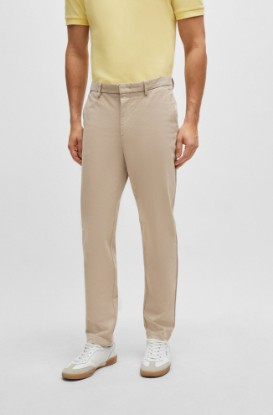 Picture of Slim-fit chinos in stretch-cotton gabardine  Dark Blue