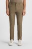 Picture of Slim-fit trousers in cotton-blend twill Dark Blue