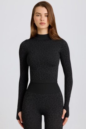 Picture of Thermal Long Sleeve Top in Black