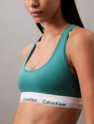 Picture of Icon Cotton Modal Unlined Bralette Lively Teal