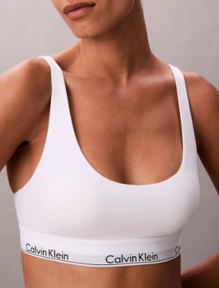 Picture of Icon Cotton Modal Lightly Lined Bralette White