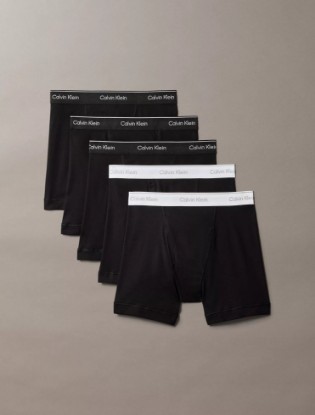 Picture of Cotton Classics 5-Pack Boxer Brief Black / White
