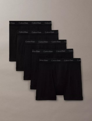 Picture of Cotton Classics 5-Pack Boxer Brief Black